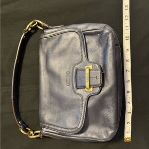 SOLD!!!!Coach Midnight Blue Leather Shoulder Bag